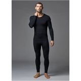 Erkek Siyah Termal Alt Üst Set - 3XL