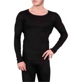 Erkek Siyah Termal Atlet Pamuklu -20 +20 Derece Koruma - 2XL