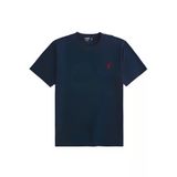 Erkek Siyah Tişört %100 Pamuk Süprem Basic Tişört Bisiklet Yaka Nakışlı T-Shirt Erkek-Nakışlı