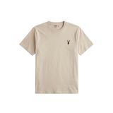 Erkek Siyah Tişört%100 Pamuk Süprem Basic Tişört Bisiklet Yaka Nakışlı T-shirt ERKEK-NAKIŞLI (Bej, M)