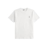Erkek Siyah Tişört%100 Pamuk Süprem Basic Tişört Bisiklet Yaka Nakışlı T-shirt ERKEK-NAKIŞLI (Beyaz, XL)