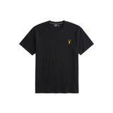 Erkek Siyah Tişört%100 Pamuk Süprem Basic Tişört Bisiklet Yaka Nakışlı T-shirt ERKEK-NAKIŞLI (Siyah, M)