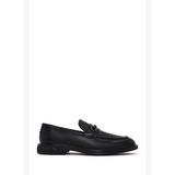 Erkek Siyah Tokalı Deri Klasik Loafer WM750014DV
