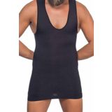 Erkek Siyah V Yaka Dikişsiz Toparlayıcı Korse Atlet, 2XL, TYC00489422935-19804IGP270907
