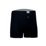 Erkek Siyah%100 Pamuk Kemerli Düğmeli Boxer (XL, Siyah)