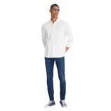 Erkek Skinny Fit Çok Dar Kesim Normal Bel Çok Dar Paça Malone Jean Kot Pantolon MAVİ
