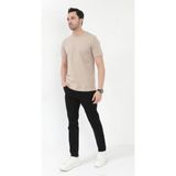 Erkek Skinny Jean Siyah Düğme Kapamalı Likralı Kot Pantolon - 5602 - 31