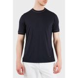 Erkek Slim Fit Bisiklet Yaka Pamuklu Kısa Kollu Lacivert T-Shirt EM005361 AF13721-UB118