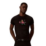 Erkek Slim Fit Bisiklet Yaka Pamuklu Kısa Kollu Siyah T-Shirt LV04RG835G-UB1