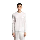 Erkek Slim Fit Bisiklet Yakalı Uzun Kollu Beyaz Sweatshirt EM004591 AF13747-U0003