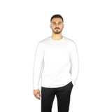 Erkek Slim Fit Bisiklet Yakalı Uzun Kollu Beyaz T-Shirt 15311611A-46A