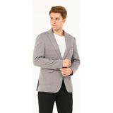 Erkek Slim Fit Blazer Ceket Gri - 6 Drop - 50