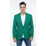 Erkek Slim Fit Blazer Ceket – Plus Scorpion Tek Düğmeli Spor & Klasik Kombin - 48 - 6 Drop - Koyu - Yeşil