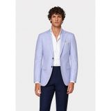 Erkek, Slim Fit Blazer Takım Elbise, İki Düğmeli, Klasik Yaka, Resmi ve Günlük Kullanım (2, Açık Buz Mavi, 54)