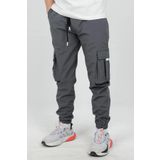 Erkek Slim Fit Cepli Beli ve Paçası Lastikli İnce Spor Pantolon Antrasit Edw071