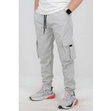 Erkek Slim Fit Cepli Beli ve Paçası Lastikli İnce Spor Pantolon Gri Edw071