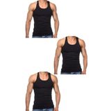 Erkek Slim Fit Dar Kalıp Likralı Penye Sporcu Atleti(Rambo Atleti) (3, SİYAH, M)