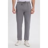 Erkek Slim Fit Dar Kesim Beli Bağcıklı 3 Cepli Geniş Paça Açık Füme Eşofman Altı