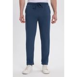 Erkek Slim Fit Dar Kesim Beli Bağcıklı 3 Cepli Geniş Paça Koyu Petrol Eşofman Altı