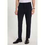 Erkek Slim Fit Dar Kesim Chino Yandan Cepli Pamuklu Lacivert Pantolon