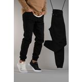 Erkek Slim Fit Dar Kesim Jogger Pantolon Siyah