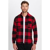 Erkek Slim Fit Dar Kesim Oduncu Çift Cep Kapaklı Kareli Kışlık Gömlek