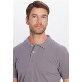Erkek Slim Fit Dar Kesim Pamuklu Yumuşak Dokulu Serin Tutan Kumaş Düz Pike Polo Yaka Tişört - XL - Gri