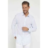 Erkek Slim Fit Dar Kesim Uzun Kollu %100 Pamuk Keten Doku Apoletli Mavi Gömlek