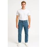 Erkek Slim Fit Dar Paça Esnek Likralı Denim Jeans Kot Pantolon - 7411