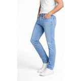 Erkek Slim Fit Dar Paça Esnek Likralı Denim Jeans Kot Pantolon 7573 - Buz - Mavi - 38