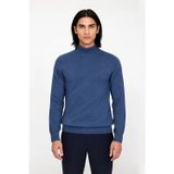 Erkek Slim Fit Dik Yaka Basic Triko Kazak Soğuk Havalarda Konforlu ve Rahat Bir Tarz Sunar