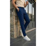 Erkek Slim Fit Dilli Kumaş Pantolon - 30 - Lacivert