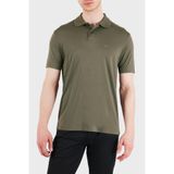 Erkek Slim Fit Kartal Logo İşlemeli Kısa Kollu Kahverengi Polo Yaka T-Shirt EM004526 AF13721-U6200