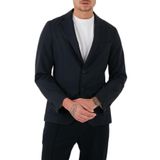 Erkek Slim Fit Mikro Desenli Hafif Esnek Kumaş Yünlü Lacivert Ceket 50535038-404