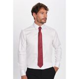 Erkek Slim Fit Non-Iron Pamuklu Doğa Dostu Ekoteks Belgeli Ütü Gerektirmez Beyaz Gömlek