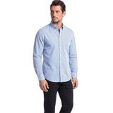 Erkek Slim Fit Pamuklu Gömlek Yaka Uzun Kollu Beyaz Gömlek 99313010-S74