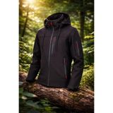 Erkek Slim Fit Softshell Kapüşonlu Erkek Mont Su İtici Rüzgar Geçirmez