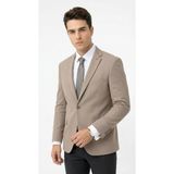 Erkek Slim Fit Tek Düğmeli Blazer Ceket – Vizon Renk, Şık Ve Modern Kesim