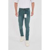 Erkek Slim Fit Yeşil Jean Pantolon