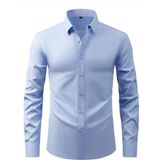 Erkek Slim Fitt Uzun Kol Gömlek 2290 BGL-ST04378 - Mavi
