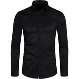 Erkek Slim Fitt Uzun Kol Gömlek 2290 BGL-ST04378 - Siyah