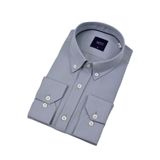 Erkek Slim Fitt Uzun Kol Gömlek 2424 BGL-ST04381 GRİ XL