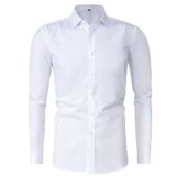 Erkek Slim Fitt Uzun Kol Likralı Gömlek 2392 BGL-ST04380 BEYAZ XL