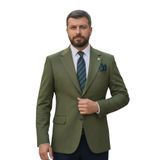 Erkek SlimFit Yeşil Blazer Ceket (1, YEŞİL, 56)