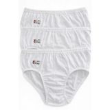 Erkek Slip-Külot - 6 Adet -%100 Pamuk-Beyaz Beyaz 2XL Beden