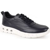 Erkek Sneaker Ayakkabı Hakiki Deri Delikli Nefes Alan Hava Kanallı Hafif Eva Taban Günlük Spor Lbr H1119 - 001-Lacivert