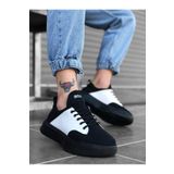 Erkek Sneaker Günlük Rahat Yürüyüş Ayakkabısı Bağcıklı Yüksek Taban Kaymaz Taban Nefes Alabilen Ergonomik Konfor Uzun Süreli Rahatlık BESKAR BA0163