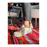 Erkek Sneaker Günlük Rahat Yürüyüş Ayakkabısı Ergonomik Konfor Uzun Süreli Rahatlık Casual Spor Stil Gün Boyu Konfor Bej Düz Dokulu BESKAR KB N1