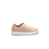 Erkek Sneaker Günlük Rahat Yürüyüş Ayakkabısı Şehir Ofis Seyahat Kullanımı Ergonomik Konfor Uzun Süreli Rahatlık Bej Süet Dokulu BESKAR KB DX2