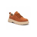 Erkek Sneaker Günlük Rahat Yürüyüş Ayakkabısı Şehir Ofis Seyahat Kullanımı Ergonomik Konfor Uzun Süreli Rahatlık Taba Süet Dokulu BESKAR KB 702